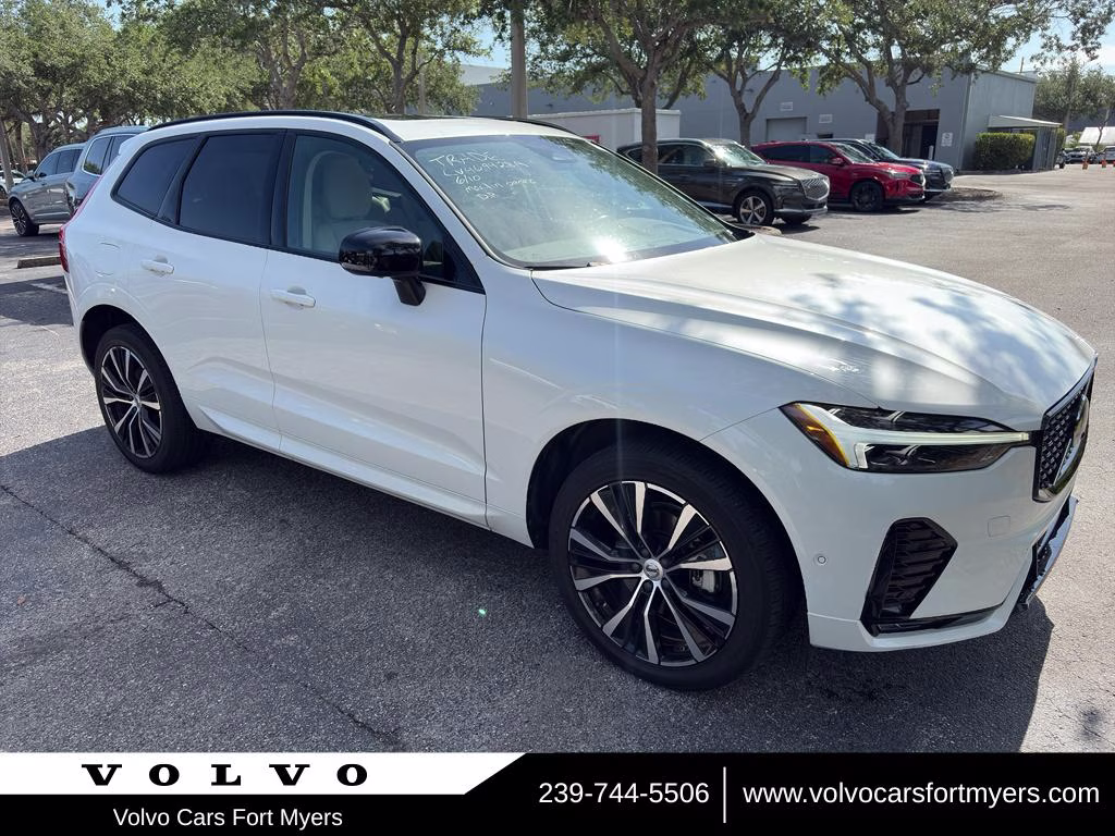 2024 Crystal White Metallic Volvo XC60 Plus Dark Theme AWD SUV