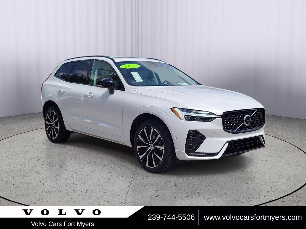 2024 Crystal White Metallic Volvo XC60 Plus Dark Theme AWD SUV