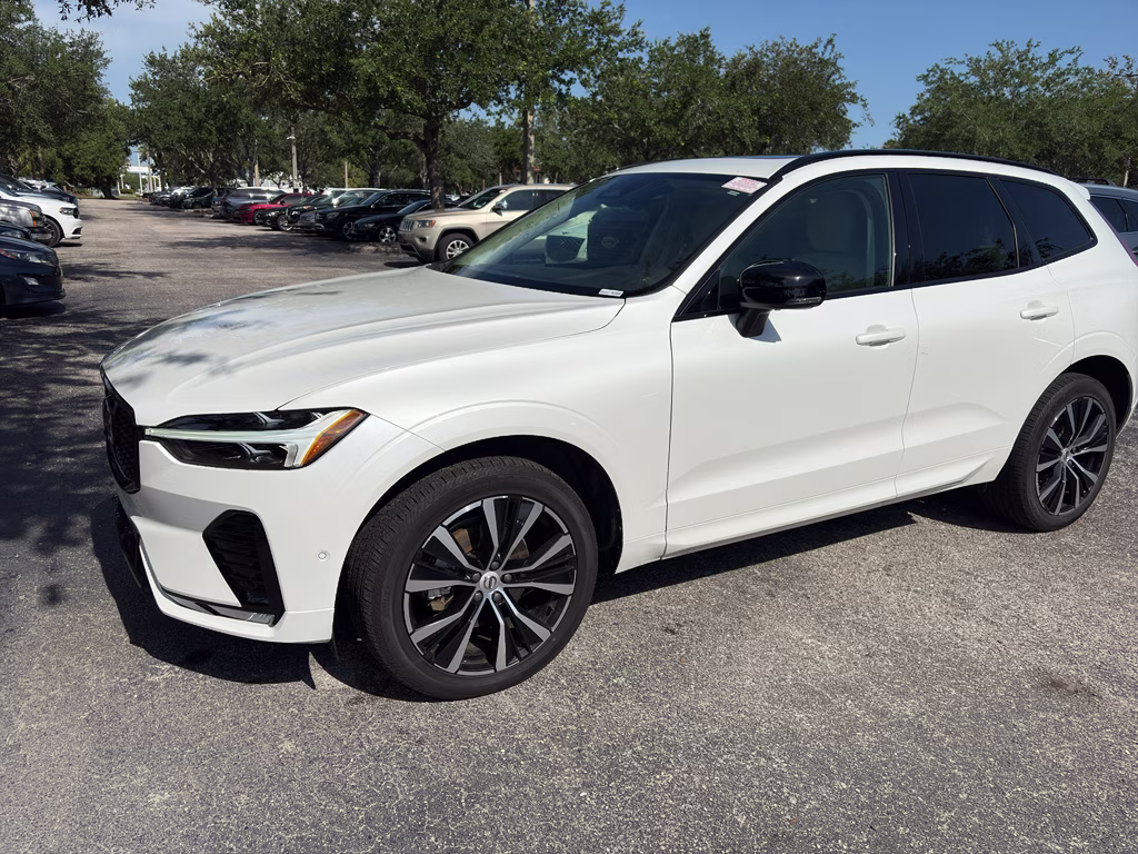 2024 Crystal White Metallic Volvo XC60 Plus Dark Theme AWD SUV
