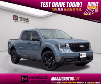 2026 Azure Gray Metallic Tri-Coat Ford Maverick Lariat AWD Truck
