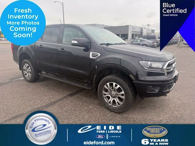 2021 Shadow Black Ford Ranger Lariat 4X4 Truck