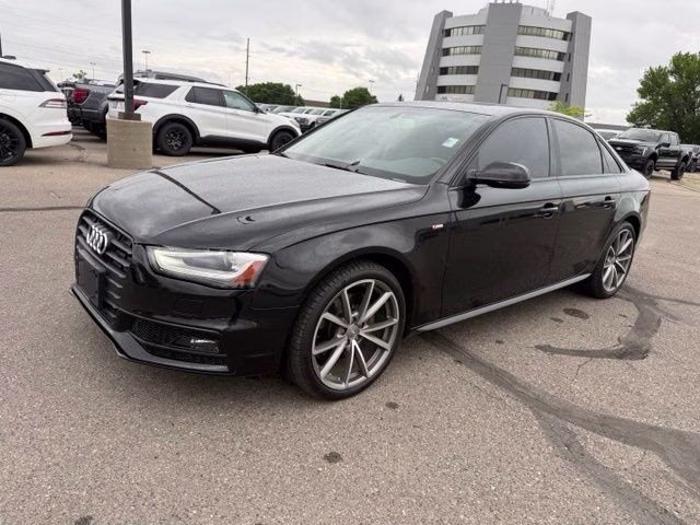 2016 Black Audi A4 2.0T Premium AWD Sedan