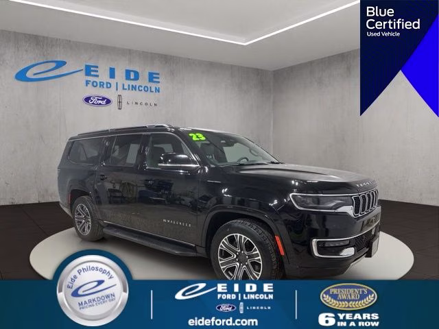 2023 Diamond Black Crystal Pearlcoat Jeep Wagoneer L Series II 4X4 SUV