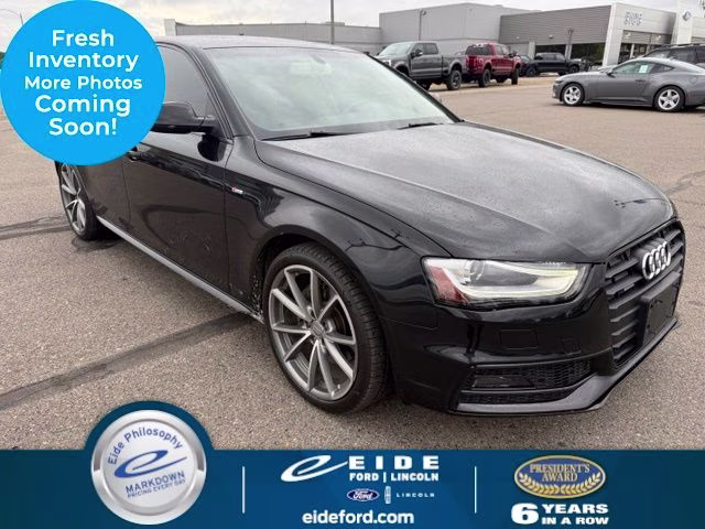2016 Black Audi A4 2.0T Premium AWD Sedan