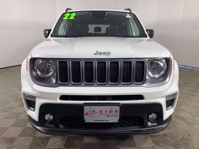 2022 Alpine White Clearcoat Jeep Renegade Limited 4X4 SUV