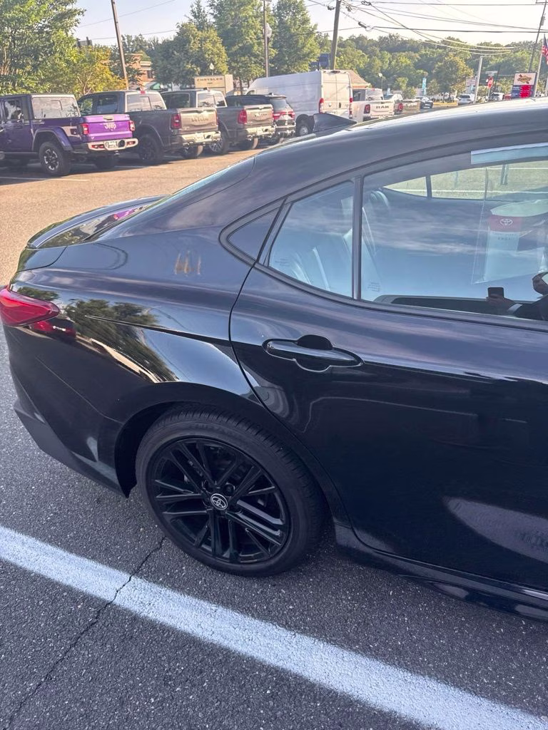 2025 Midnight Black Metallic Toyota Camry SE FWD Sedan