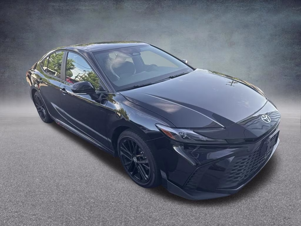 2025 Midnight Black Metallic Toyota Camry SE FWD Sedan