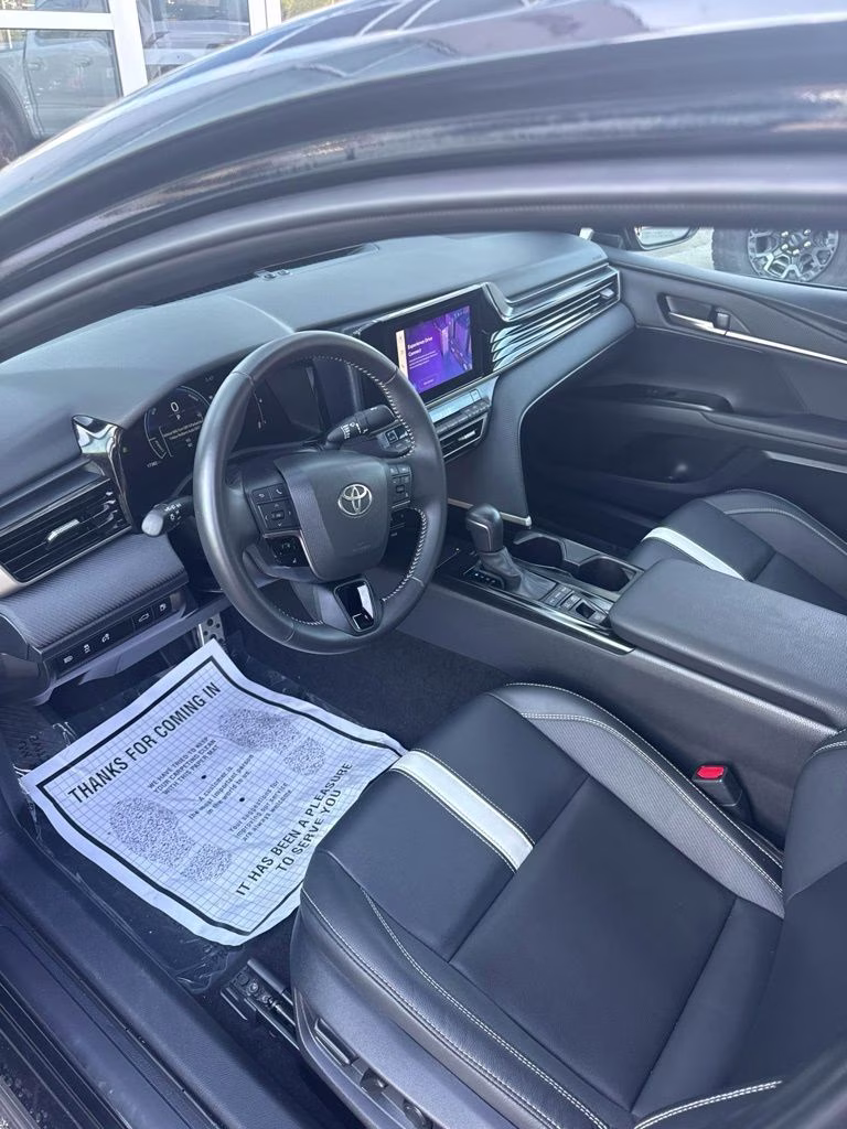 2025 Midnight Black Metallic Toyota Camry SE FWD Sedan