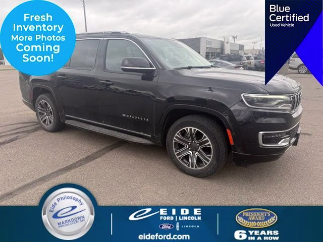 2023 Diamond Black Crystal Pearlcoat Jeep Wagoneer L Series II 4X4 SUV