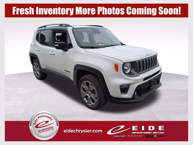 2022 Alpine White Clearcoat Jeep Renegade Limited 4X4 SUV