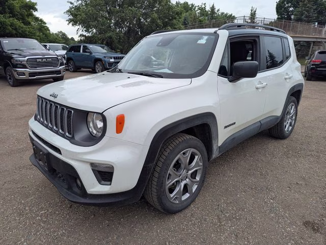 2022 Alpine White Clearcoat Jeep Renegade Limited 4X4 SUV