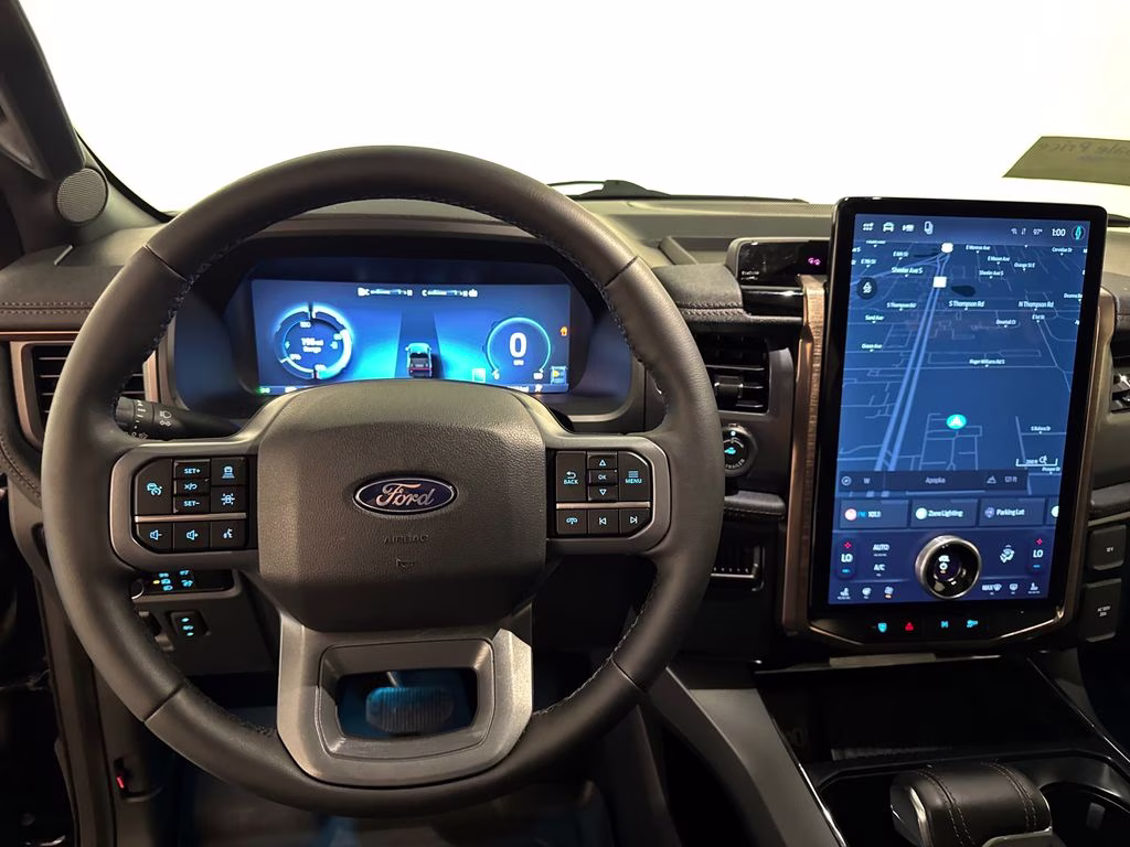 2025 Blue Metallic Ford F-150 Lightning Lariat AWD Truck