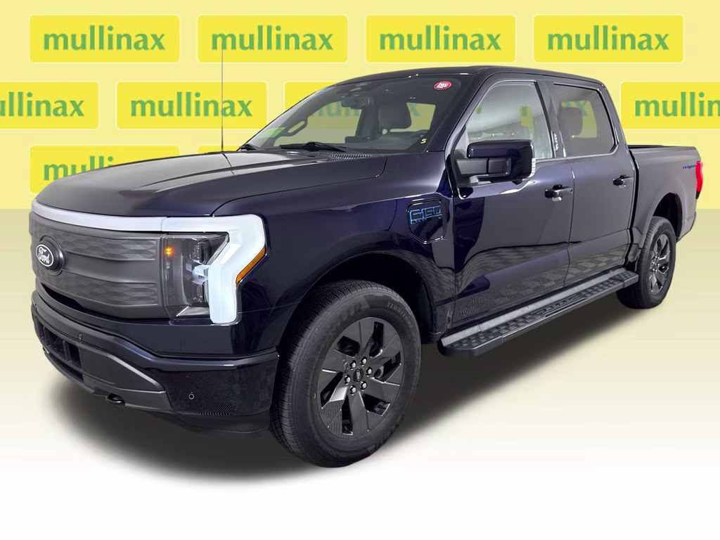 2025 Blue Metallic Ford F-150 Lightning Lariat AWD Truck
