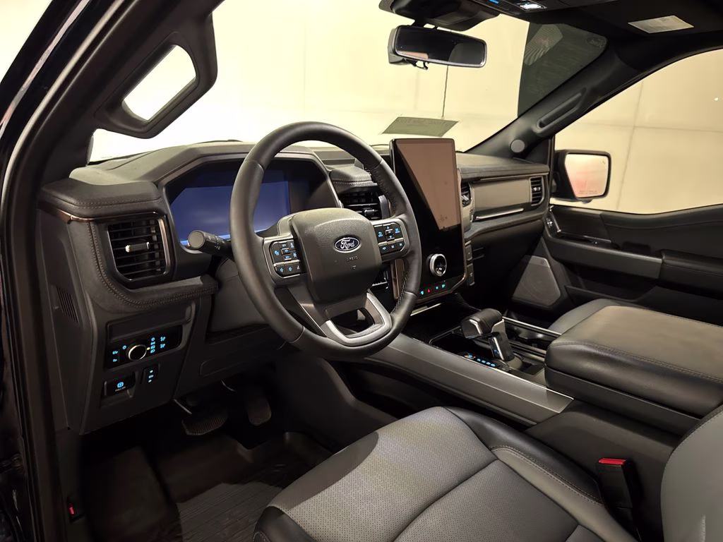 2025 Blue Metallic Ford F-150 Lightning Lariat AWD Truck