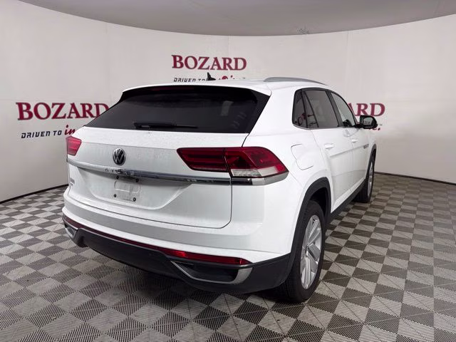 2021 Pure White Volkswagen Atlas Cross Sport 2.0T SE w/Technology FWD SUV
