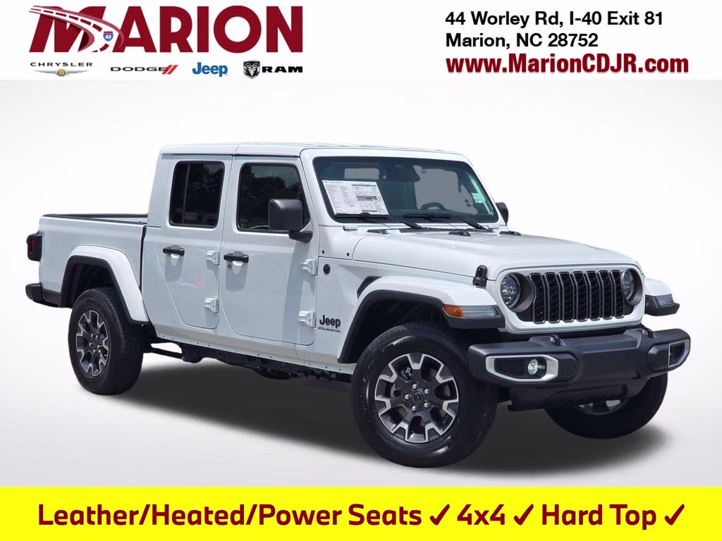 2026 Bright White Clearcoat Jeep Gladiator Sahara 4X4 Truck