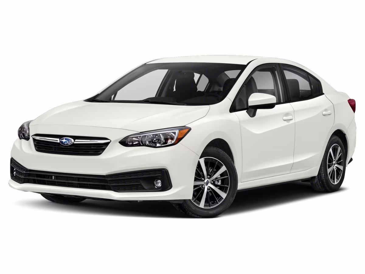 2021 Crystal White Pearl Subaru Impreza Premium AWD Sedan
