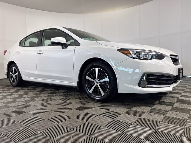 2021 Crystal White Pearl Subaru Impreza Premium AWD Sedan