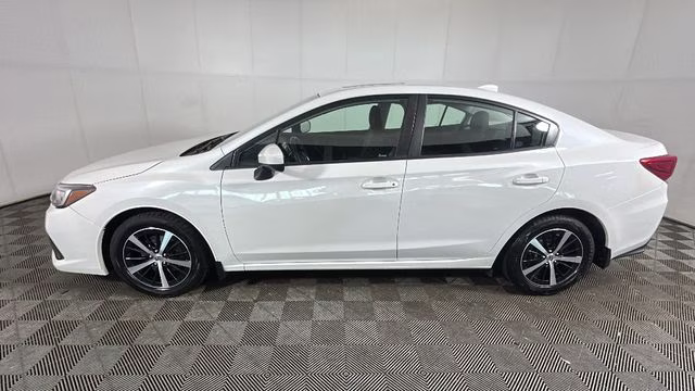 2021 Crystal White Pearl Subaru Impreza Premium AWD Sedan