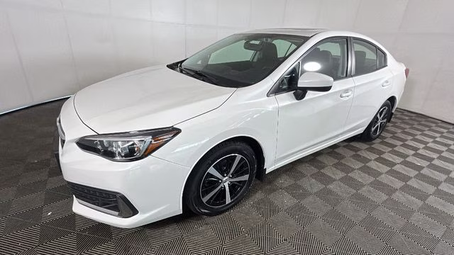 2021 Crystal White Pearl Subaru Impreza Premium AWD Sedan