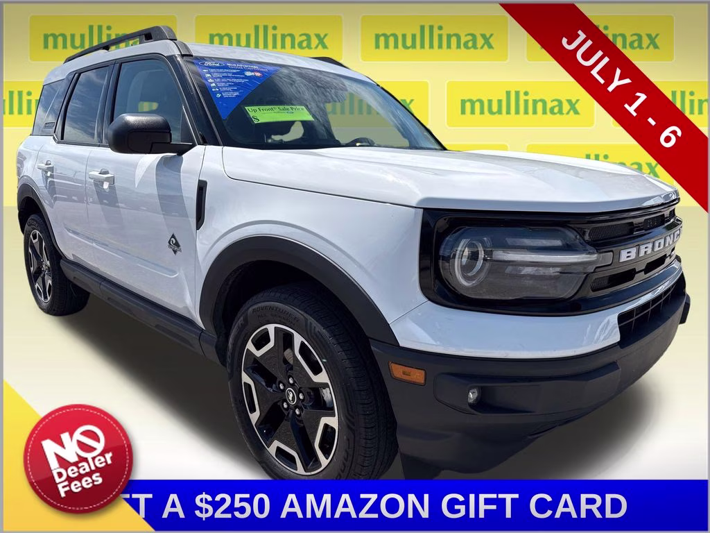 2023 Oxford White Ford Bronco Sport Outer Banks 4X4 SUV