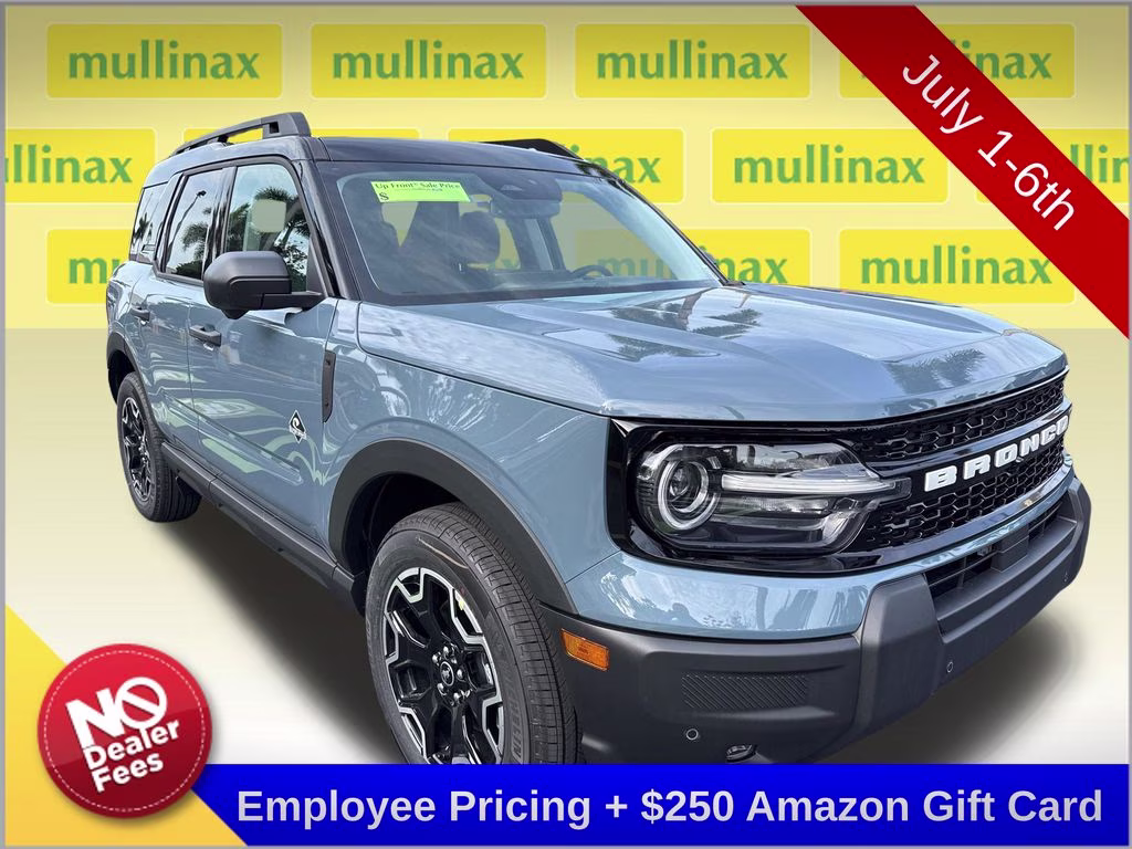2026 Azure Gray Metallic Tri-Coat Ford Bronco Sport Outer Banks 4X4 SUV