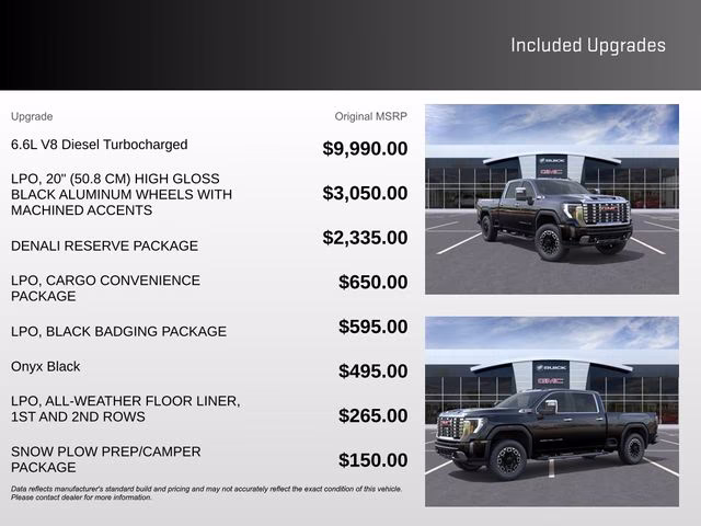 2026 Onyx Black GMC Sierra 3500HD Denali 4X4 Truck