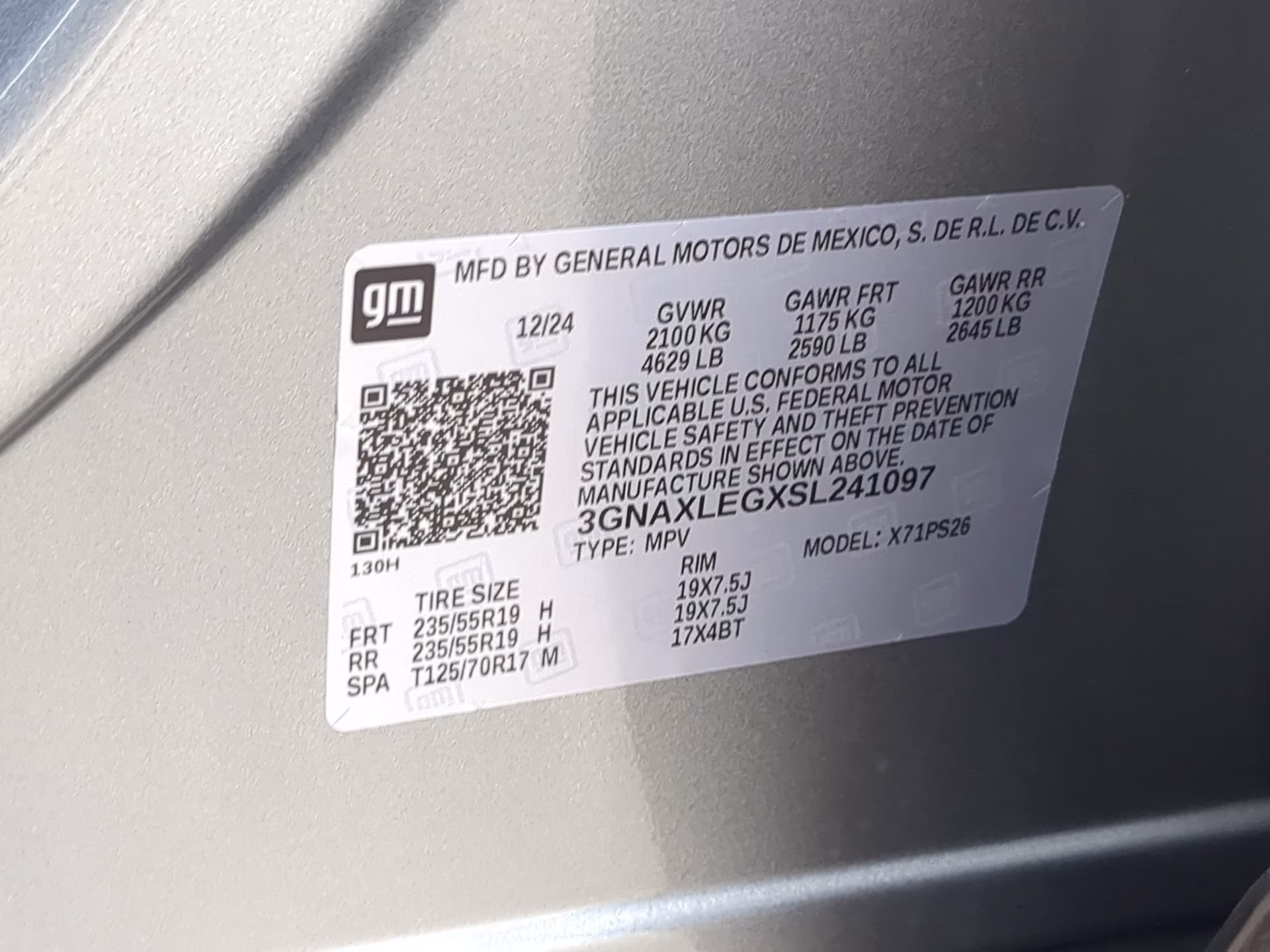 2025 Sterling Gray Metallic Chevrolet Equinox FWD RS FWD SUV