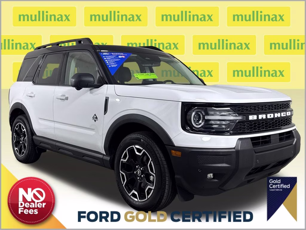 2025 Oxford White Ford Bronco Sport Outer Banks 4X4 SUV