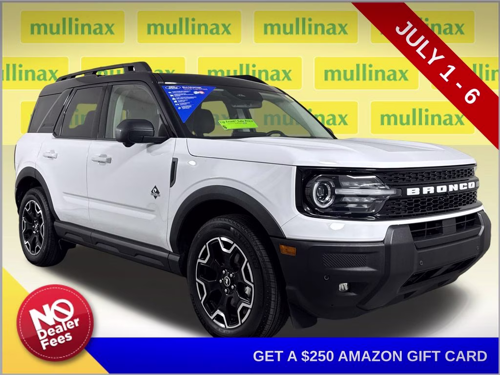 2025 Oxford White Ford Bronco Sport Outer Banks 4X4 SUV