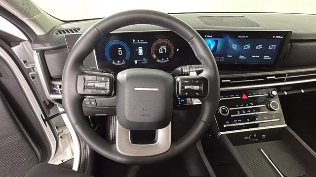 2025 Serenity White Hyundai Santa Fe SE FWD SUV