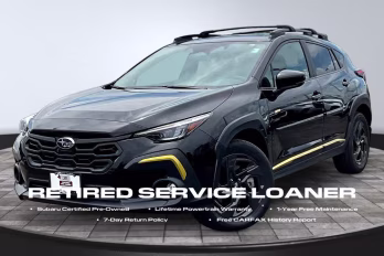 2025 Crystal Black Silica Subaru Crosstrek Sport AWD SUV