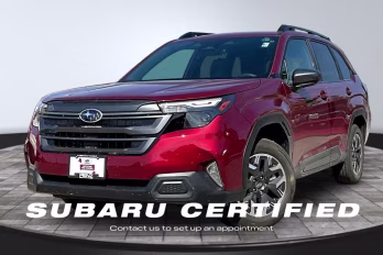 2026 Crimson Red Pearl Subaru Forester Premium AWD SUV