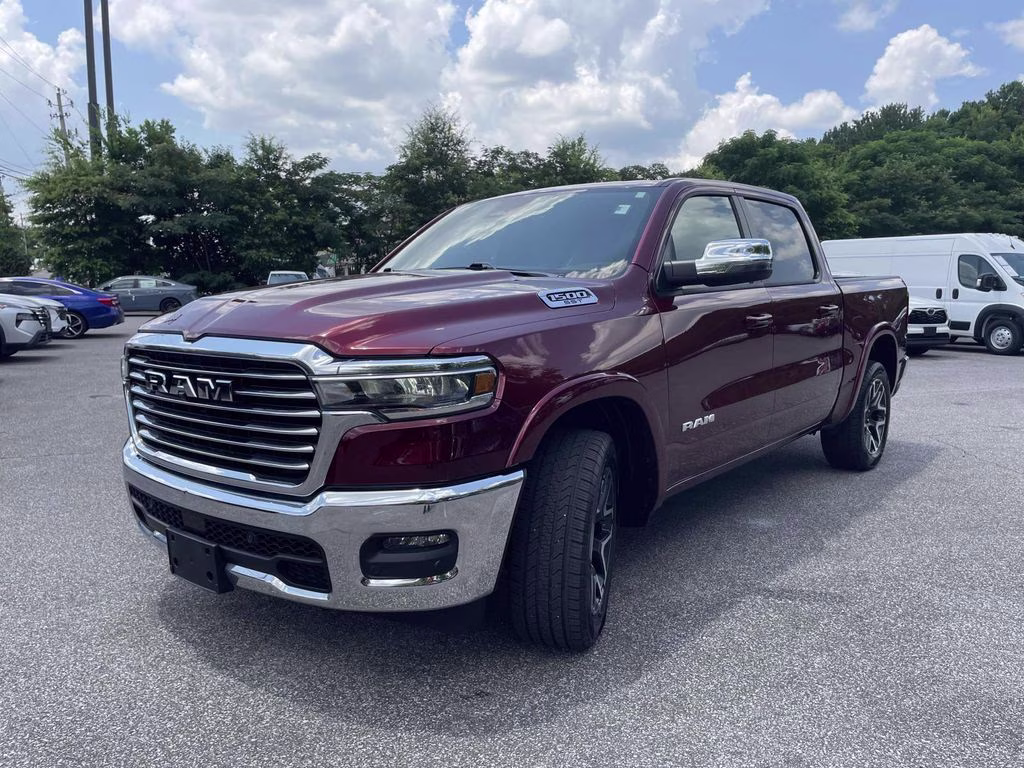 2025 Delmonico Red Pearlcoat Ram 1500 Laramie 4X4 Truck