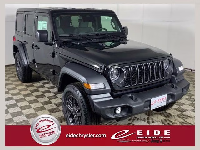 2026 Black Clearcoat Jeep Wrangler 4-Door Sport S 4X4 SUV