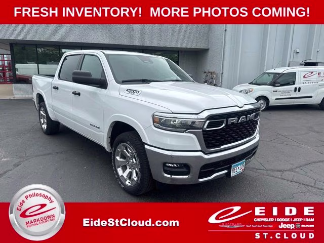 2025 Bright White Clearcoat Ram 1500 Big Horn 4X4 Truck