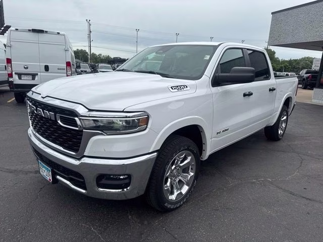 2025 Bright White Clearcoat Ram 1500 Big Horn 4X4 Truck