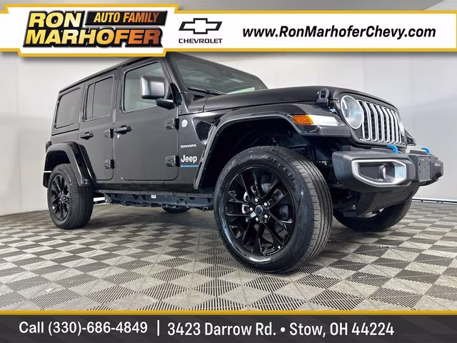 2024 Black Clearcoat Jeep Wrangler Sahara 4xe 4X4 SUV