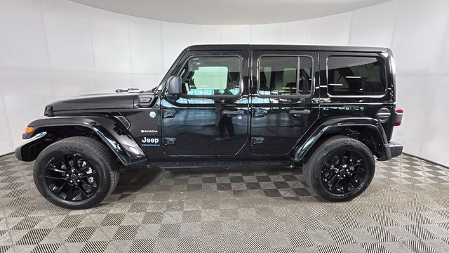 2024 Black Clearcoat Jeep Wrangler Sahara 4xe 4X4 SUV