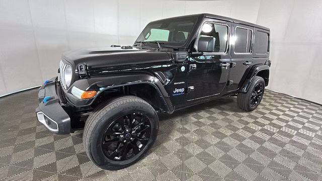 2024 Black Clearcoat Jeep Wrangler Sahara 4xe 4X4 SUV