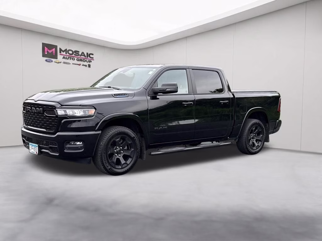 2025 Diamond Black Crystal Pearlcoat Ram 1500 Big Horn/Lone Star 4X4 Truck