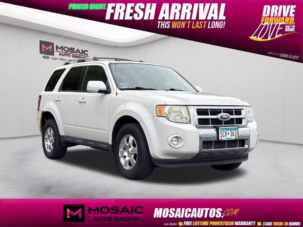 2012 White Suede Ford Escape Limited 4X4 SUV