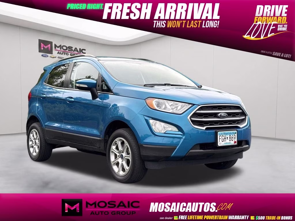 2020 Blue Candy Ford EcoSport SE 4X4 SUV