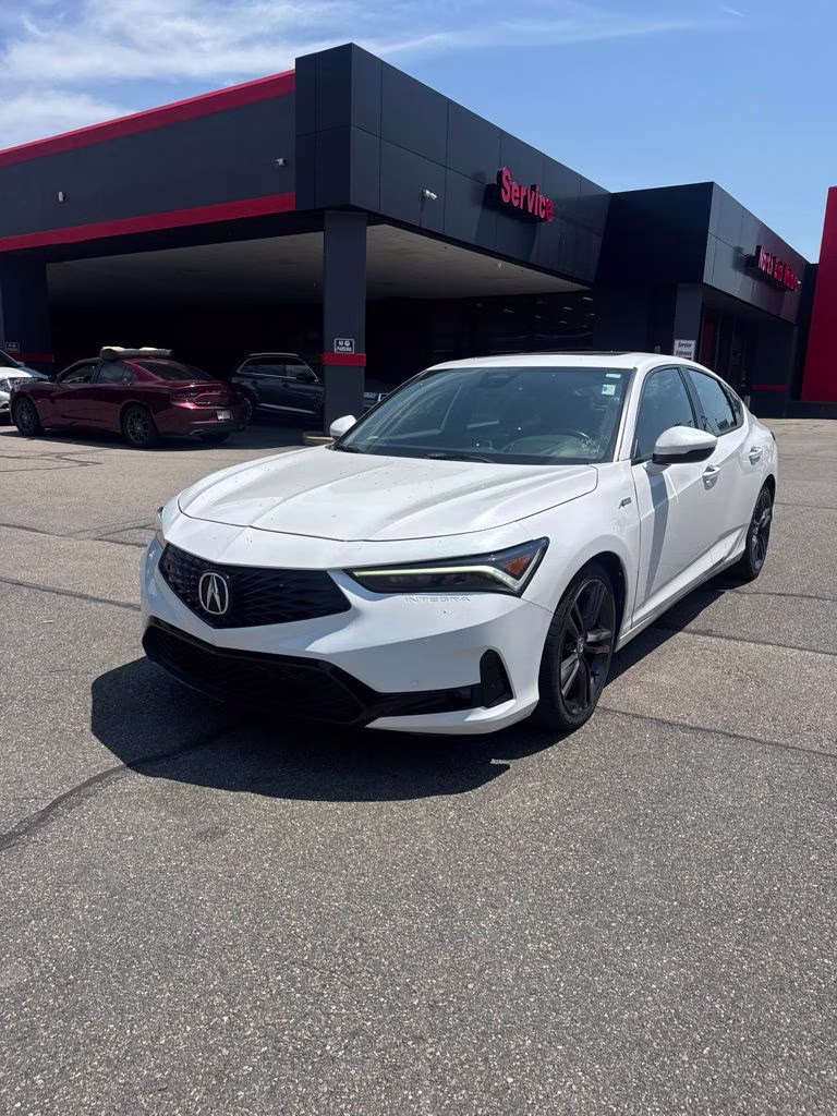 2023 White Acura Integra A-Spec Tech Package FWD Hatchback