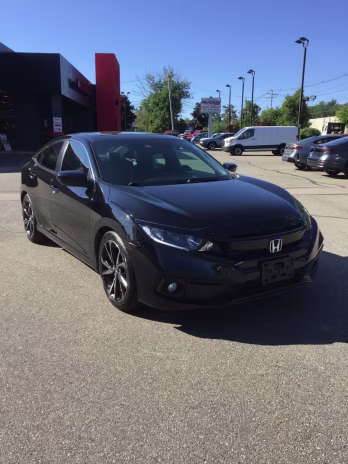 2019 Black Honda Civic Sport FWD Sedan