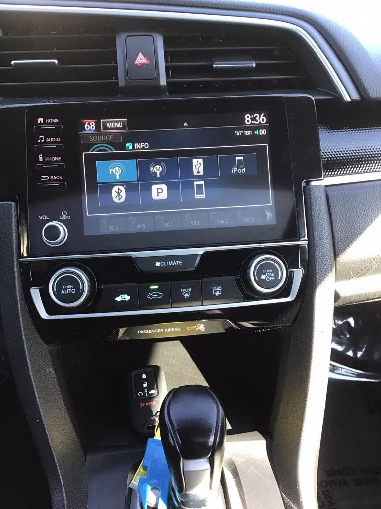2019 Black Honda Civic Sport FWD Sedan