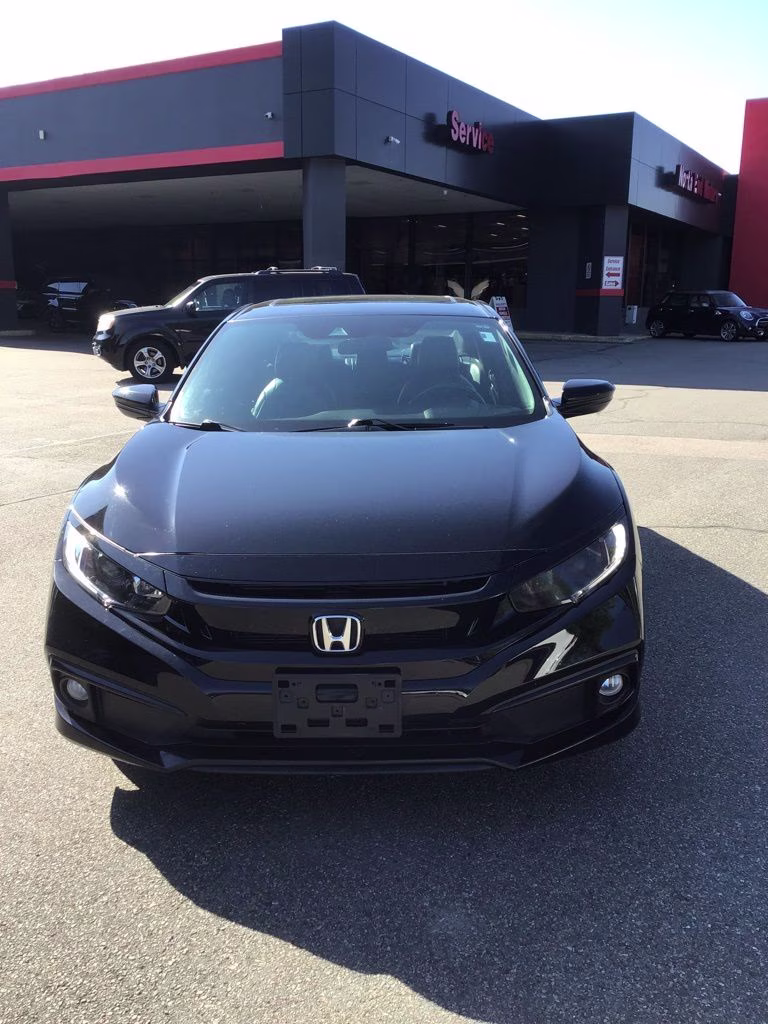 2019 Black Honda Civic Sport FWD Sedan