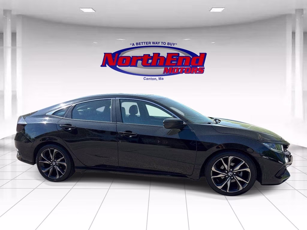 2019 Black Honda Civic Sport FWD Sedan