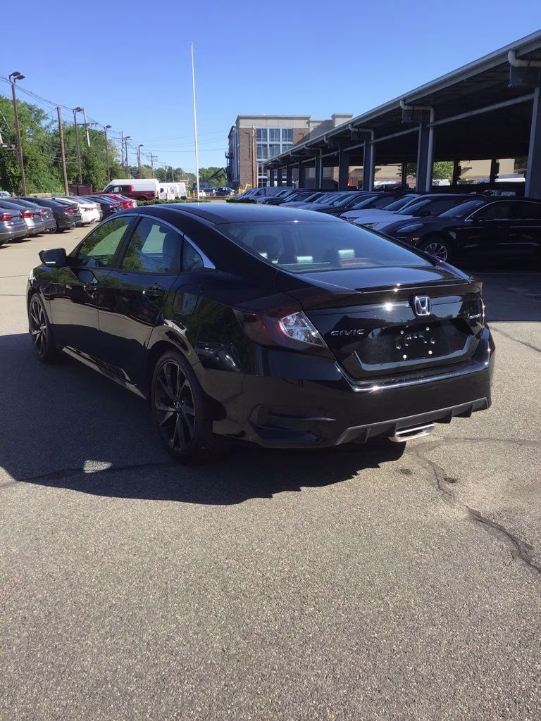 2019 Black Honda Civic Sport FWD Sedan