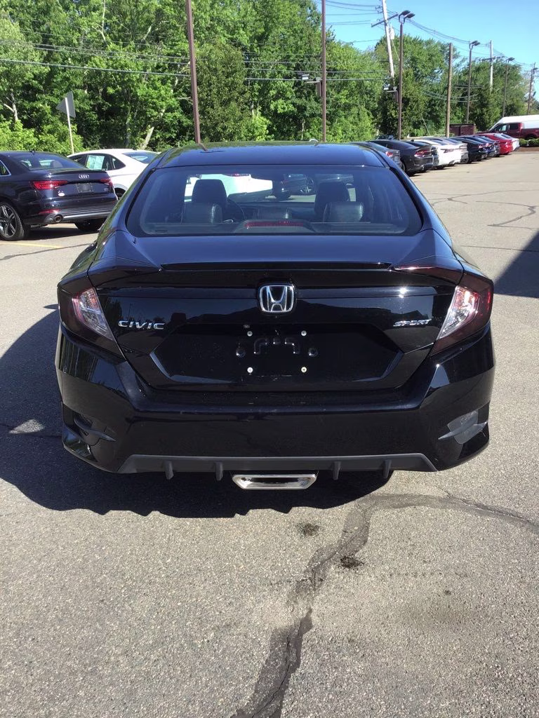 2019 Black Honda Civic Sport FWD Sedan
